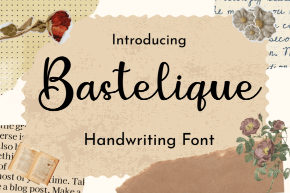 Bastelique Font: Elegant Script for Handmade Brands