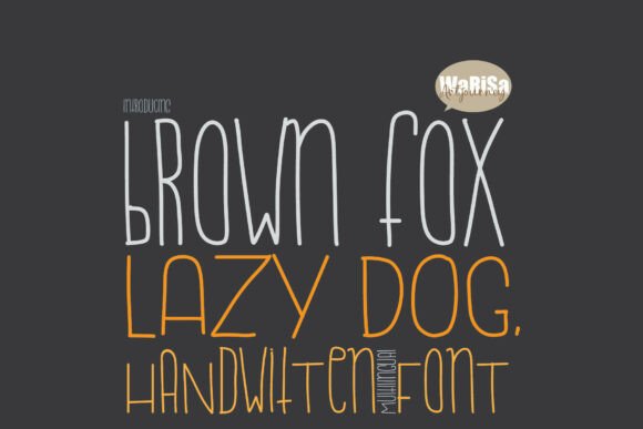 Brown Fox Lazy Dog: A Single Line Font for Modern Web Design