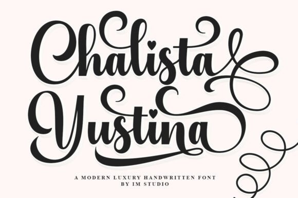 Chalista Yustina: A Soft Script Font for Editorial Design