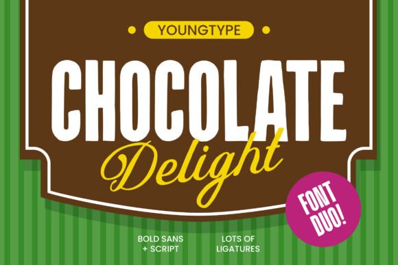 Chocolate Delight: A Bold Typeface for Editorial Design