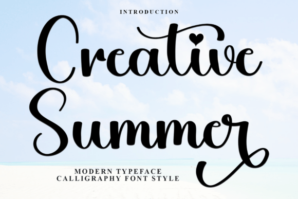 Creative Summer Font for Crafters