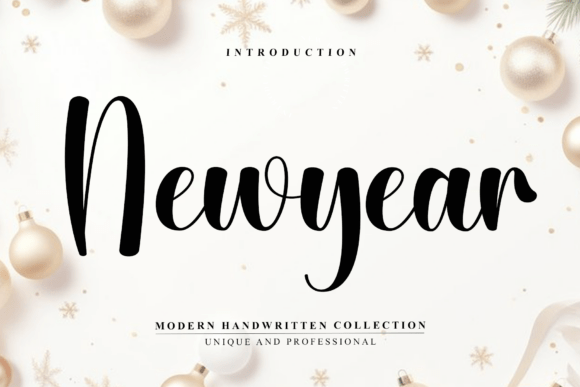 Designing with Newyear: A Modern Script Font for Editors