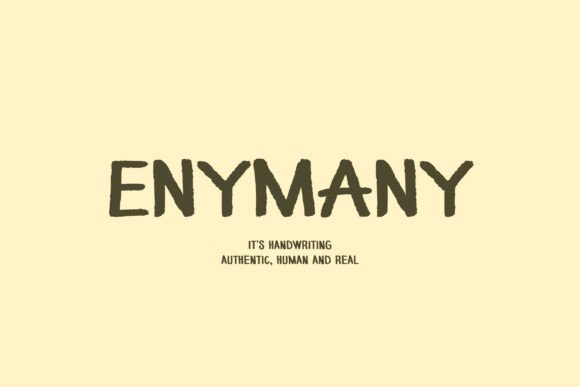 Enymany: The Handwritten Font That Humanizes Your Campaigns