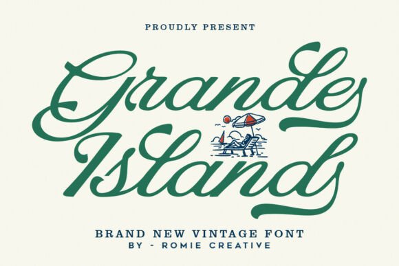 Grande Island: A Vintage Script Typeface for Web Design