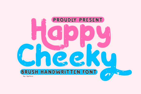 Happycheeky Regular: A Playful Typeface for Editorial Design