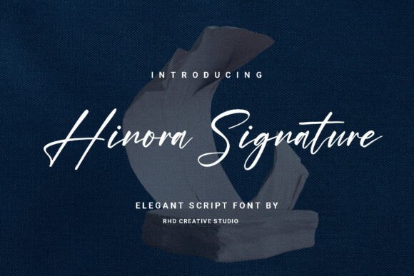 Hinora Signature: A Modern Script Typeface for Branding
