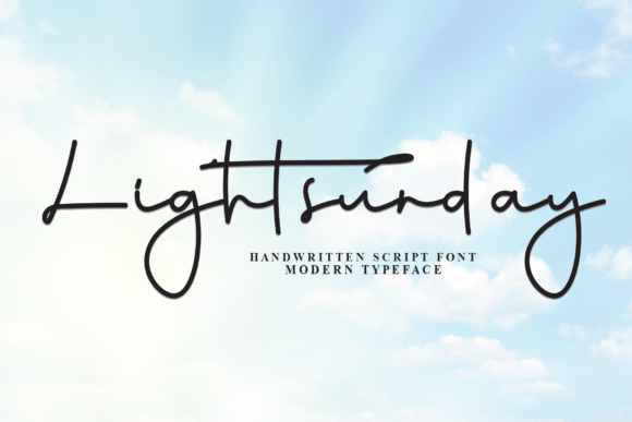 Lightsunday: A Fresh Script Typeface for Editorial Design