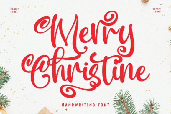Merry Christine: A Festive Script Font for Makers