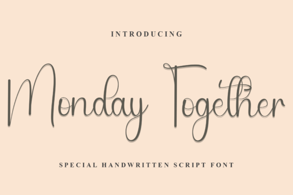 Monday Together: The Elegant Script Font for Makers
