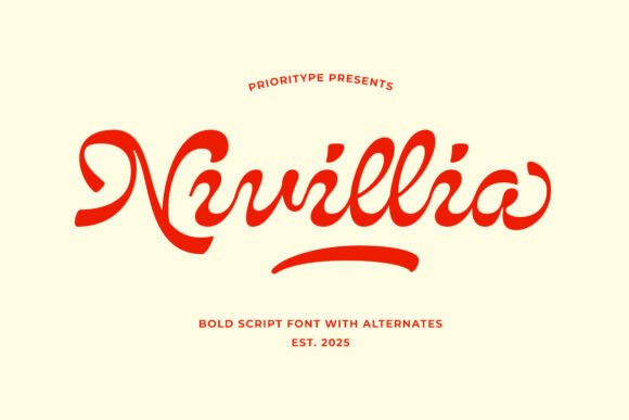 Nivillia: The Bold Script Font for Handmade Brands