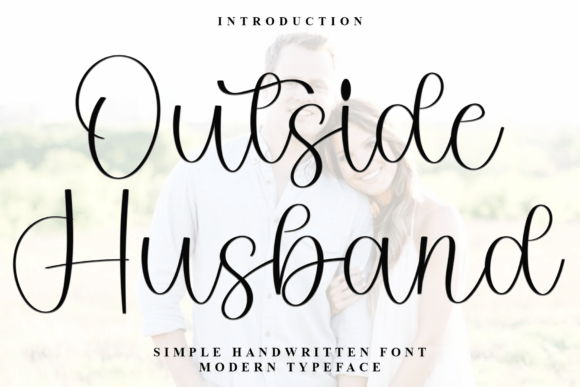 Outside Husband: A Bold Script for Modern Brand Identity