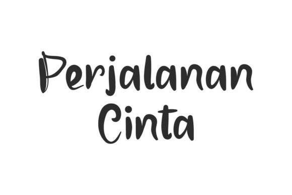 Perjalanancinta: A Handwritten Font for Authentic Branding