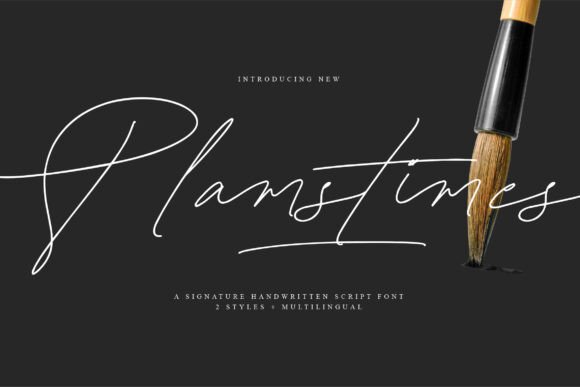 Plamstimes: A Refined Script Font for Editorial Design