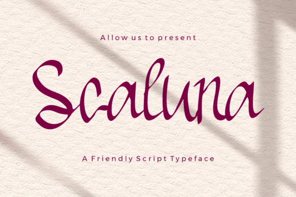 Schaluna: The Script Typeface That Stops the Scroll