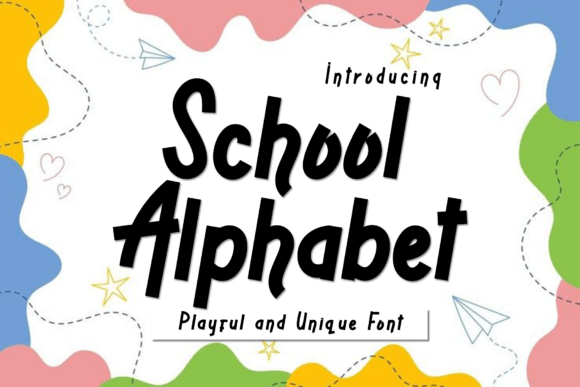 School Alphabet: A Playful Typeface for Editorial Design