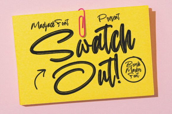 Swatch Out: A Modern Handwritten Font for Branding