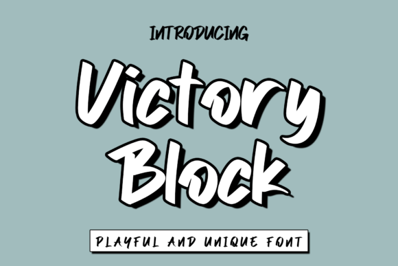 Victory Block Font: Bold Web Typography