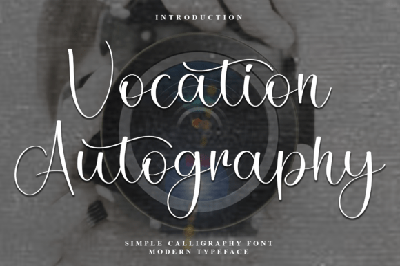 Vocation Autography: A Premium Script Font for Web Design